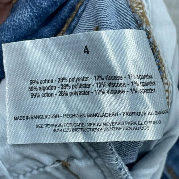 Ella Moss Womens Wide Leg Denim Jeans Size 4 Medium Blue d0133 - Picture 7 of 9